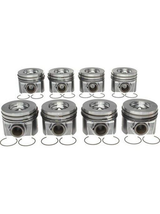 Mahle Piston Set w/Rings Fits Ford PowerStroke 6.4L Diesel 8 Pack 2243666WR Pistons, Rings, Rods & Parts Mahle - Micks Gone Bush
