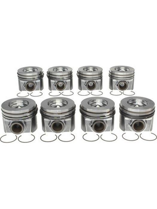 Mahle Piston Set w/Rings Fits Ford PowerStroke 6.4L Diesel 8 Pack 2243666WR Pistons, Rings, Rods & Parts Mahle - Micks Gone Bush