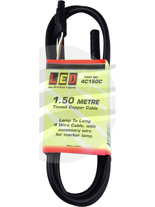 Autolamps 1.5 Metre 4-Wire Cable for Gen2 Trailer Rear Lighting Joining Wire Connectors Autolamps LED    - Micks Gone Bush