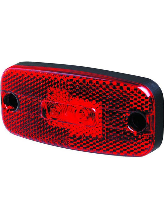 Hella Red LED Rear Position Lamp 24V With Inbuilt Retro Reflector 2306 Hella - Micks Gone Bush