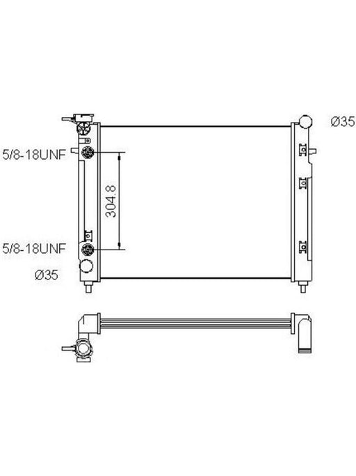 Jayrad Radiator A/T JR1015J Jayrad - Micks Gone Bush