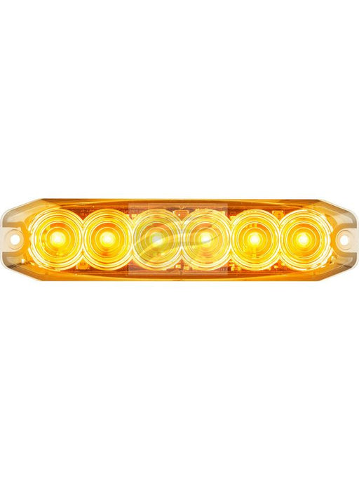 Amber LED Emergency Lamp for Vehicles - Autolamps Flush Mount 25cm 12/24V 120035AM Emergency and Warning Lights Autolamps LED    - Micks Gone Bush
