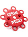 MSD Distributor Wire Retainer - Plastic - Red - MSD HEI Style - Each (MSD23243) 23243 MSD - Micks Gone Bush