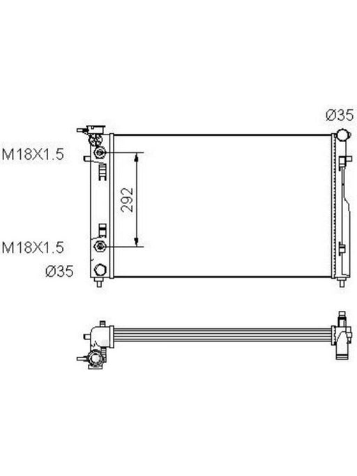 Jayrad Radiator JR1041J Jayrad - Micks Gone Bush