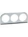 VDO Gauge Mounting Panel Three 2-1/16 in Holes Steel Chrome Universal (240-036) 240.036 VDO - Micks Gone Bush