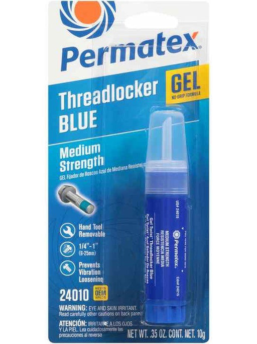 Permatex Thread Locker - Blue Gel - Medium Strength - 10 g Tube - Each 24010 Permatex Permatex - Micks Gone Bush