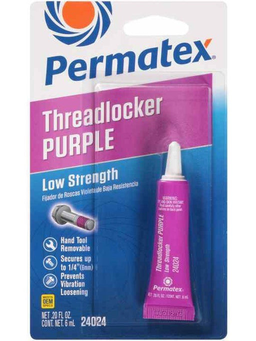Permatex Low Strength Thread Locker Purple 6ml Px24024 24024 Permatex - Micks Gone Bush
