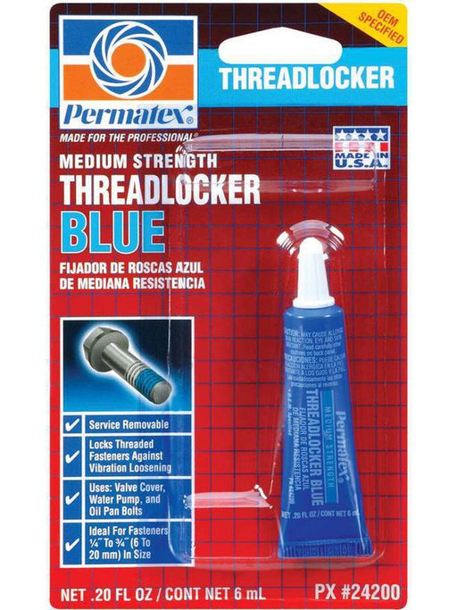 Permatex Thread Locker - Blue - Medium Strength - 10 g Tube - Each 24200 Permatex - Micks Gone Bush