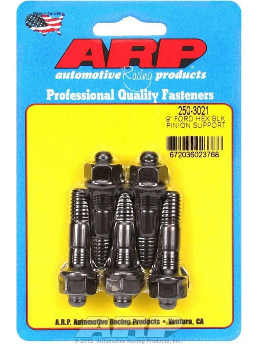 ARP Pinion Support Stud Kit Hex Nut Black Oxide For 9" Pinion Support 250-3021 ARP - Micks Gone Bush