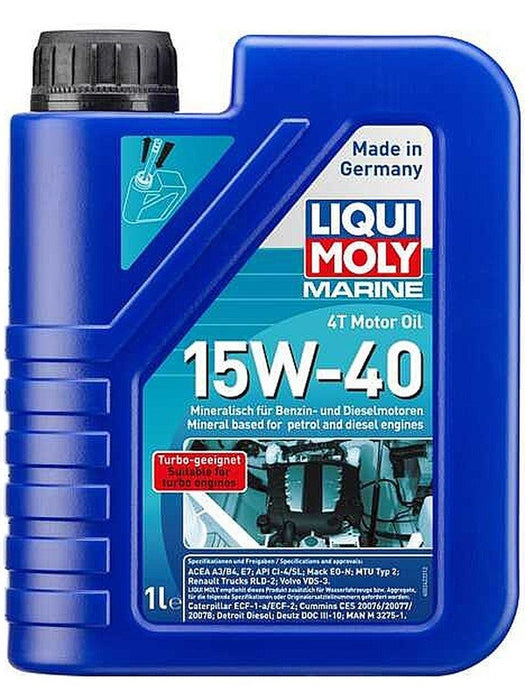 Liqui Moly High Performance Marine 4T Motor Oil 15W-40 1L 25015 Liqui Moly - Micks Gone Bush