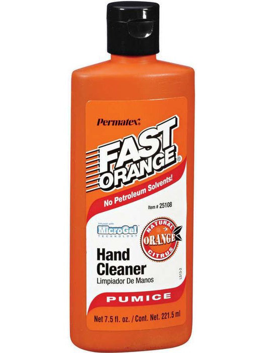Permatex Hand Cleaner - Fast Orange - Pumice - 7.50 oz Bottle - Each 25108 Cleaning Solutions Permatex - Micks Gone Bush