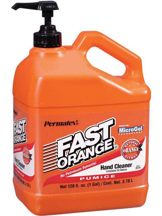 Permatex Hand Cleaner - Fast Orange - Pumice - 1 gal Pump Bottle - Each 25219 Permatex - Micks Gone Bush