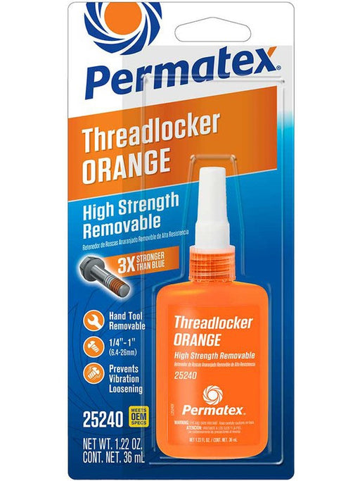 Permatex Threadlocker High Strength Orange 35ml Bottle 25240 Permatex - Micks Gone Bush