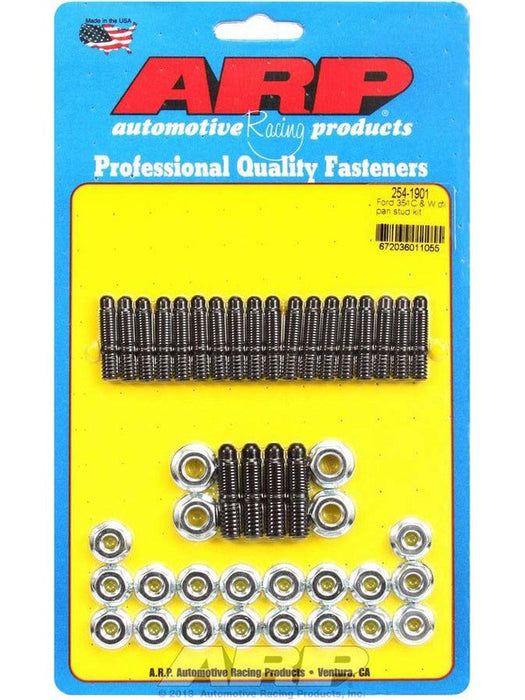 ARP Oil Pan Stud Kit Hex Nut suit SB Ford 289-302-351 Windosr Black 254-1901 ARP - Micks Gone Bush