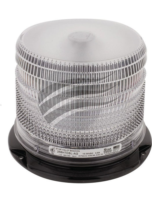 Star LED Amber/Green Beacon 12/24V 3 Bolt Short Lens 258HTDSL-AG STAR - Micks Gone Bush