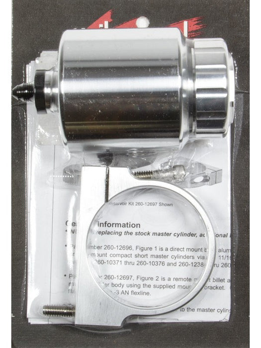 Wilwood Master Cylinder Reservoir Remote Style Aluminum Natural 4 O 260-12697 Wilwood - Micks Gone Bush