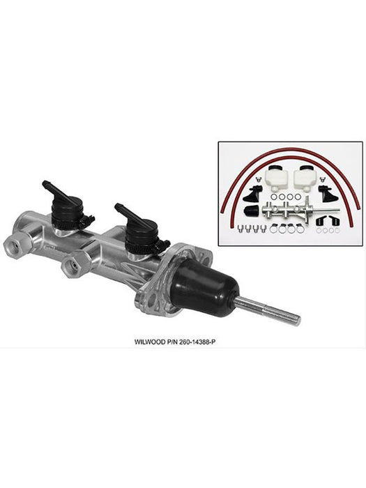 Wilwood Brake Master Cylinder Combination Remote Tandem Aluminum 260-14388-P Wilwood - Micks Gone Bush