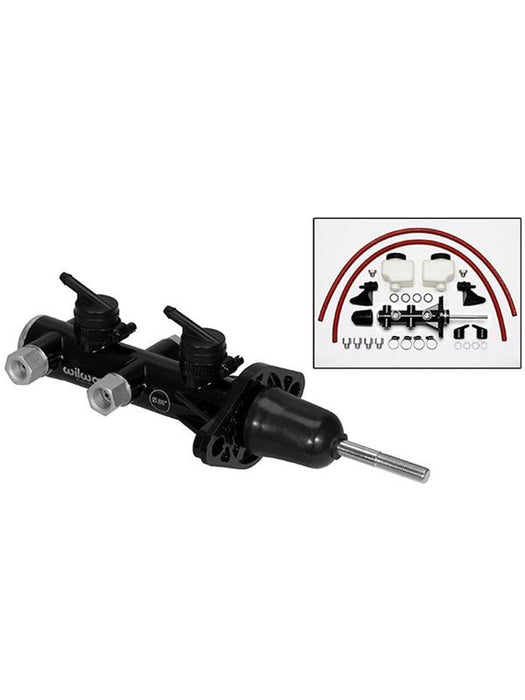 Wilwood Brake Master Cylinder Combination Remote Tandem Aluminum 260-14389-BK Wilwood - Micks Gone Bush