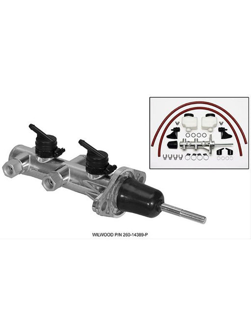 Wilwood Brake Master Cylinder Combination Remote Tandem Aluminum 260-14389-P Wilwood - Micks Gone Bush