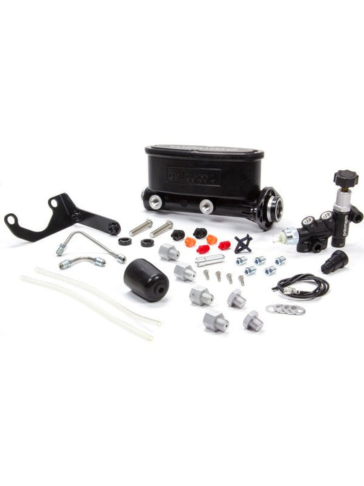 Wilwood Master Cylinder Tandem Aluminum Black 1 In. Bore Proport 261-13269-BK Wilwood - Micks Gone Bush