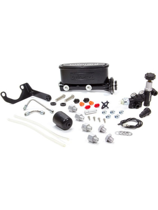 Wilwood Master Cylinder Tandem Aluminum Black 1.125 In. Bore Pro 261-13270-BK Wilwood - Micks Gone Bush