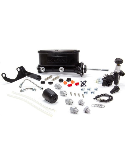 Wilwood Master Cylinder Tandem Aluminum Black 0.875 In. Bore Pro 261-13271-BK Wilwood - Micks Gone Bush