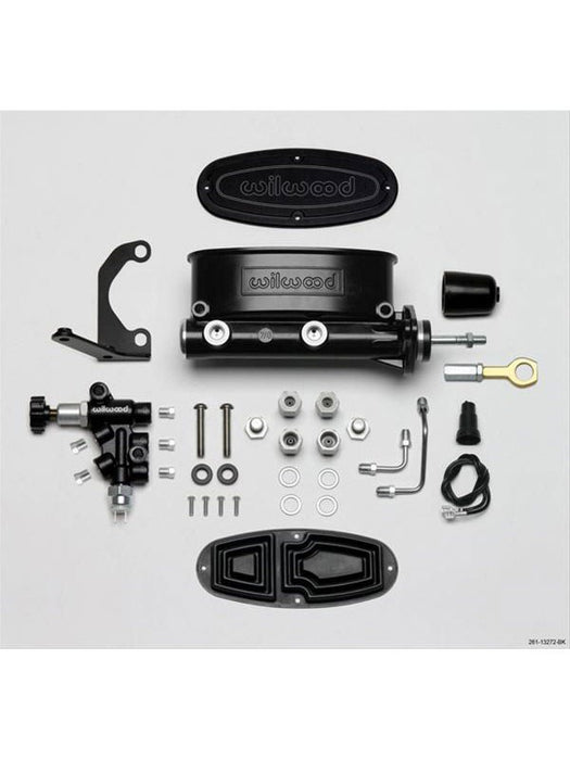 Wilwood Master Cylinder Tandem Aluminum Black 0.875 In. Bore Pro 261-13272-BK Wilwood - Micks Gone Bush