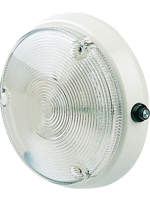 Hella Interior Roof Lamp 12/24V 10W W/On/Off Switch 12V Globe Incl Surface 2617 Hella - Micks Gone Bush