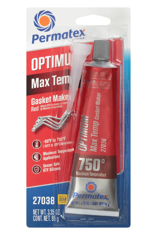Permatex Sealant High Temperature Red RTV Silicone 3.35 oz Tube Each 27038 Permatex - Micks Gone Bush