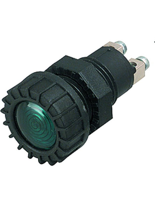 Hella Pilot Lamp Green 12V Heavy Duty Indicator Lamps Suit 17mm Opening 2713 Hella - Micks Gone Bush