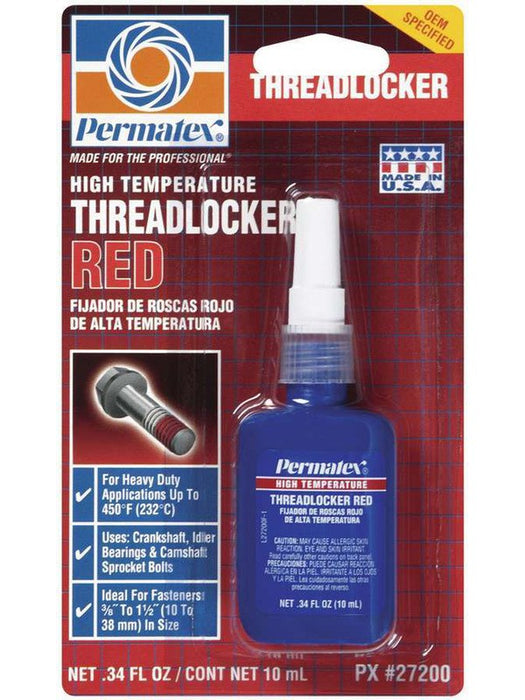 Permatex Thread Locker - Red - High Strength - 10 ml Bottle - Each 27200 Permatex - Micks Gone Bush
