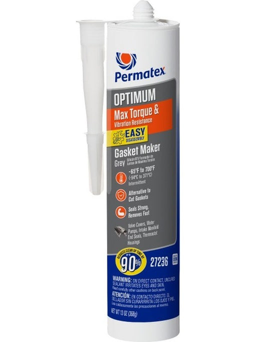 Permatex Optimum Grey RTV 12 Oz Silicone Cartridge 27236 Silicone & Adhesive Sealants Permatex - Micks Gone Bush