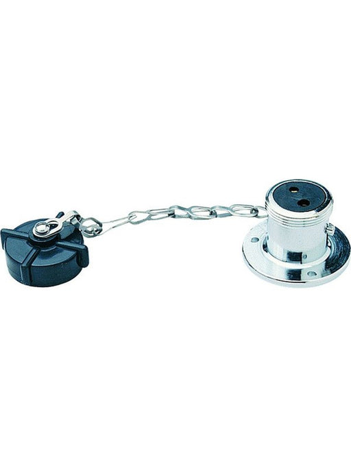 Hella Socket 2 Pin Polarised 12V 22A Chrome Plated Brass 2741 Hella - Micks Gone Bush