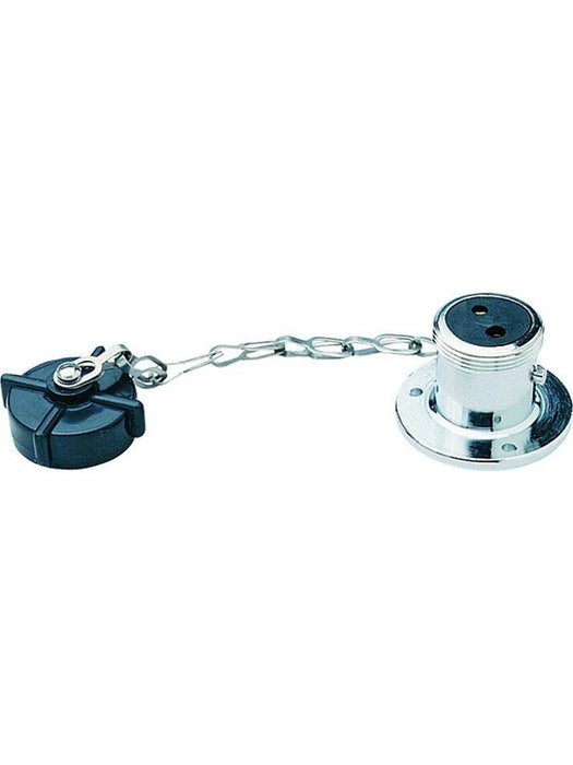 Hella Socket 2 Pin Polarised 12V 22A Chrome Plated Brass 2741 Hella - Micks Gone Bush