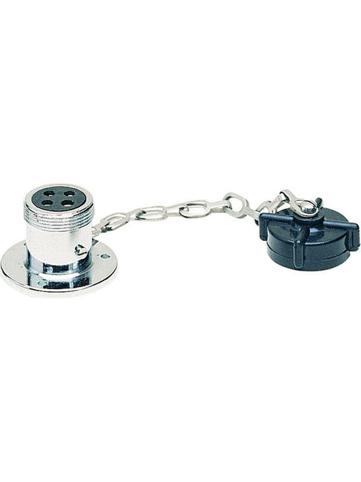 Hella Socket 4 Pin Polarised 12V 22A Chrome Plated Brass 2744 Hella - Micks Gone Bush