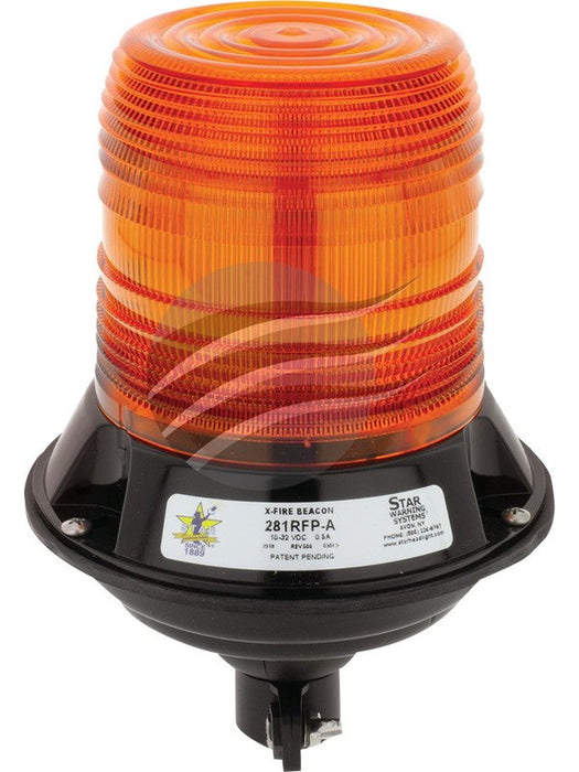 Star LED Amber Beacon 9-32V Flexi Pole Mount [ref Narva 85402A] 281RFP-A Star STAR - Micks Gone Bush