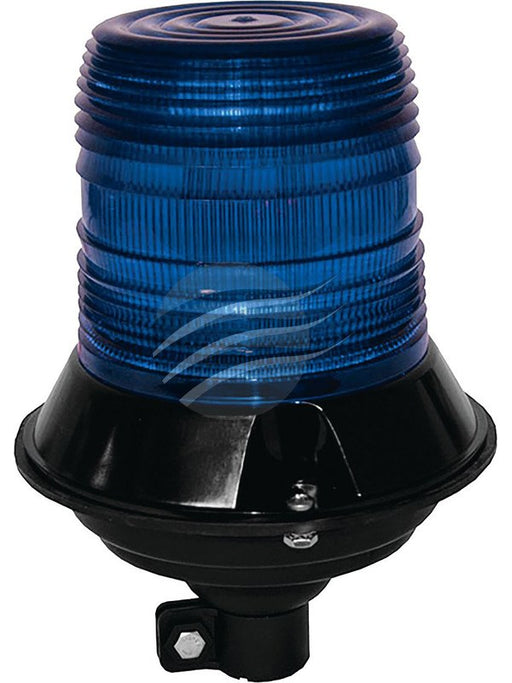 Star LED Blue Beacon 9-32V Pole Din Mount 12 Strobe 1 Rotate 281RP-B STAR - Micks Gone Bush