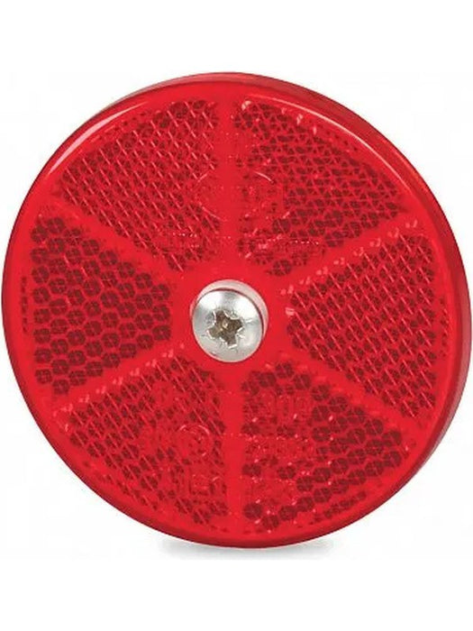 Hella Retro Reflector Red 60mm Dia Centre Fixing Screw 2915 Hella - Micks Gone Bush