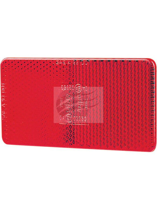 Hella Red Retro Reflector 105 X 55mm Self Adhesive 2926 Hella - Micks Gone Bush