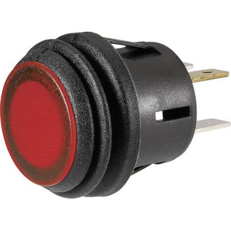 Narva Push/push Button Switch Off/on Spst Red LED 20A 12V Part No. 60094BL SWITCH NARVA - Micks Gone Bush
