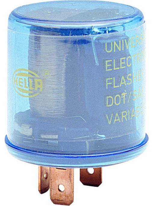 Hella High Capacity Flasher Unit 12V 3 Pin Max Load 210W Silver Contacts 3027 Relays Hella - Micks Gone Bush