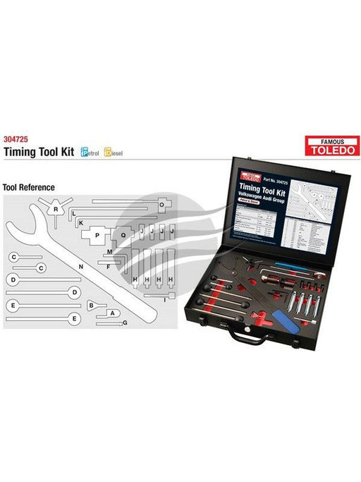 Toledo Timing Tool Kit Audi & VW 304725 Famous Toledo TOLEDO - Micks Gone Bush