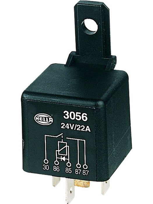 Hella Relay 24V 22A 5 Pin N/Open Diode Protection 3056 Hella - Micks Gone Bush