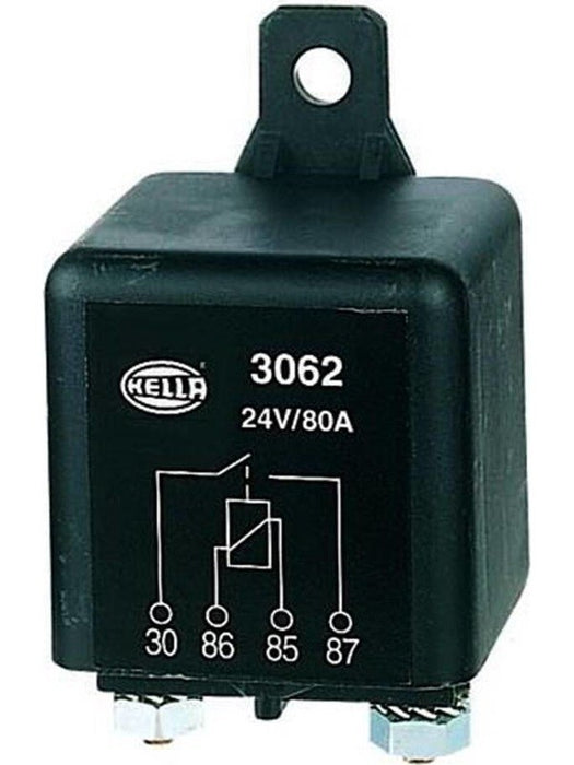Hella High Capacity Relay 24V 80Amp 4 Pin 60Amp [ref Narva 68023] 3062 Hella - Micks Gone Bush