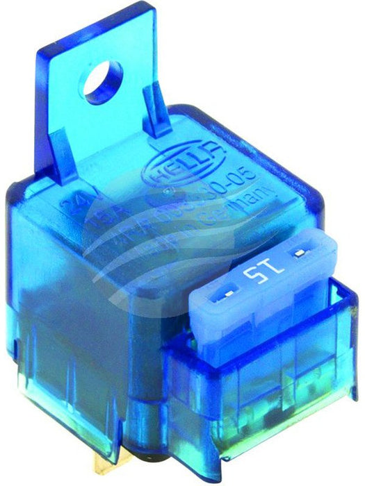 Hella Mini Relay With Fuse 24V 80Ma 4 Pin 15Amp Blade Fuse 3077 Hella - Micks Gone Bush