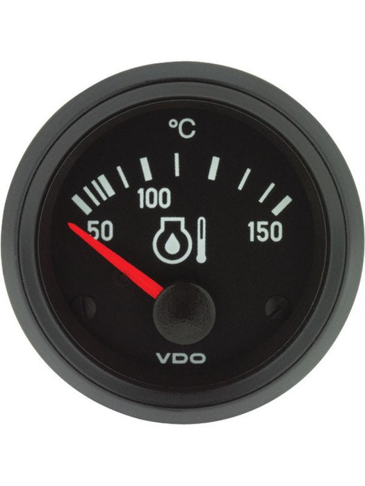 VDO Cockpit Inter Oil Temp Gauge Electric 50 -150C 24V 52mm Diam 310040003 VDO - Micks Gone Bush