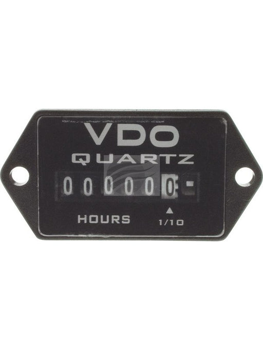 VDO Mini Hourmeter 10-80V 0-99,999 Hrs Rectangular 37mm X 25mm Diam 331.534 VDO - Micks Gone Bush