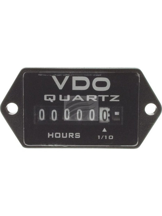 VDO Mini Hourmeter 10-80V 0-99,999 Hrs Rectangular 37mm X 25mm Diam 331.534 VDO - Micks Gone Bush