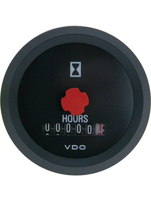 VDO Rnd Hourmeter 0-99,999.9 Hours 12V Illuminated 52mm Diam 331810012004 Continental Vdo VDO - Micks Gone Bush