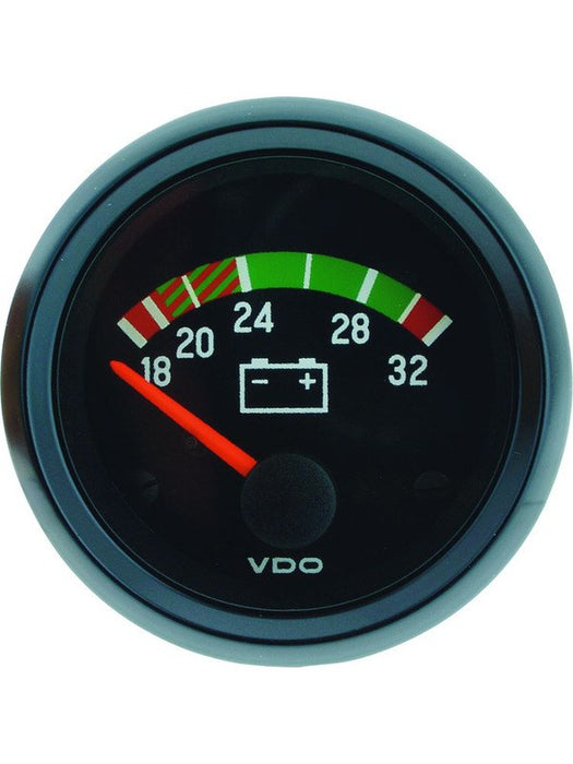 VDO C/Pit Inter Voltmeter 24V 18 - 32V 52mm Diam Eg0079 332040001 VDO - Micks Gone Bush